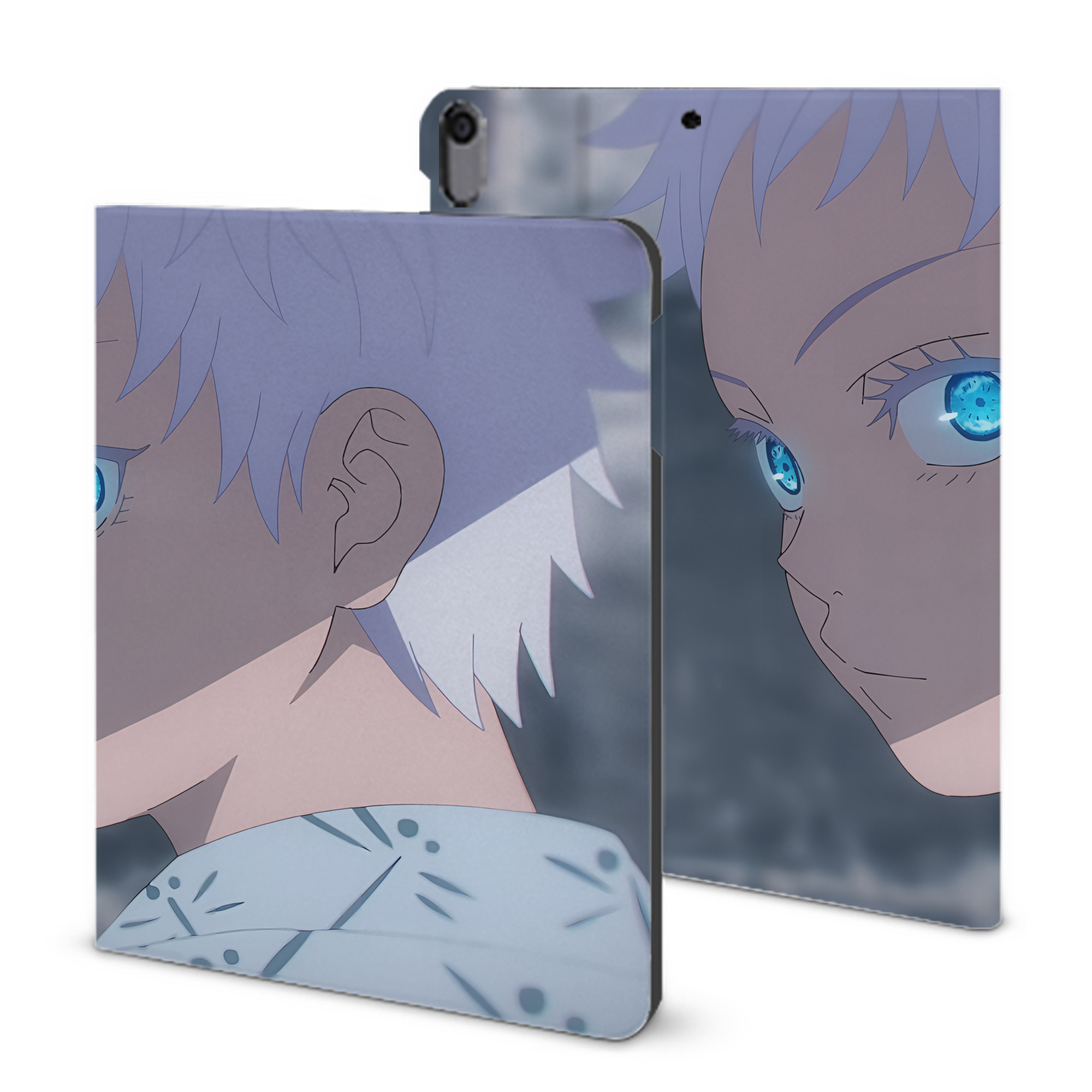 （画像用） 呪術廻戦 Jujutsu Kaisen IPad ケース ブック型 PUレザー TPU 耐衝撃 軽量 薄型 ペン収納なし 全面保護 IPad 各モデル対応